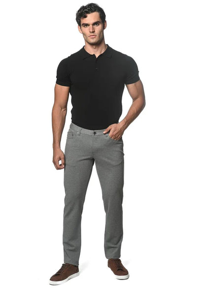 POSTMARC 5 POCKET STRETCH KNIT JEANS - GREY