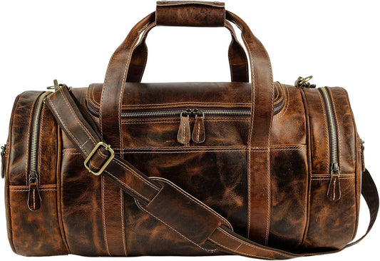 TUZECH LARGE DUFFEL LEATHER WEEKENDER
