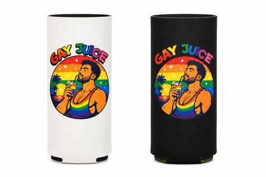 GRAFFITTI GAY JUICE KOOZIE(SELTZER) ASS. COLORS
