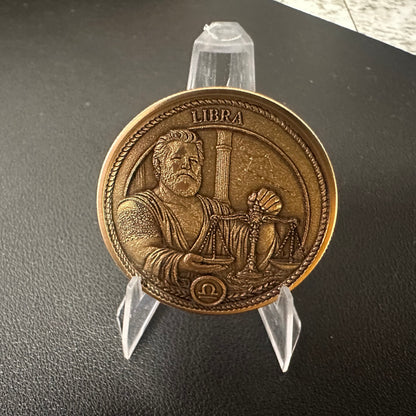GAY BEAR ZODIAC - CHALLENGE COIN - LIBRA
