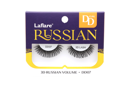 LAFLARE 3D RUSSIAN VOLUME DD CURL HANDMADE LASH