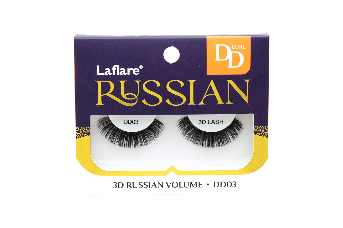 LAFLARE 3D RUSSIAN VOLUME DD CURL HANDMADE LASH