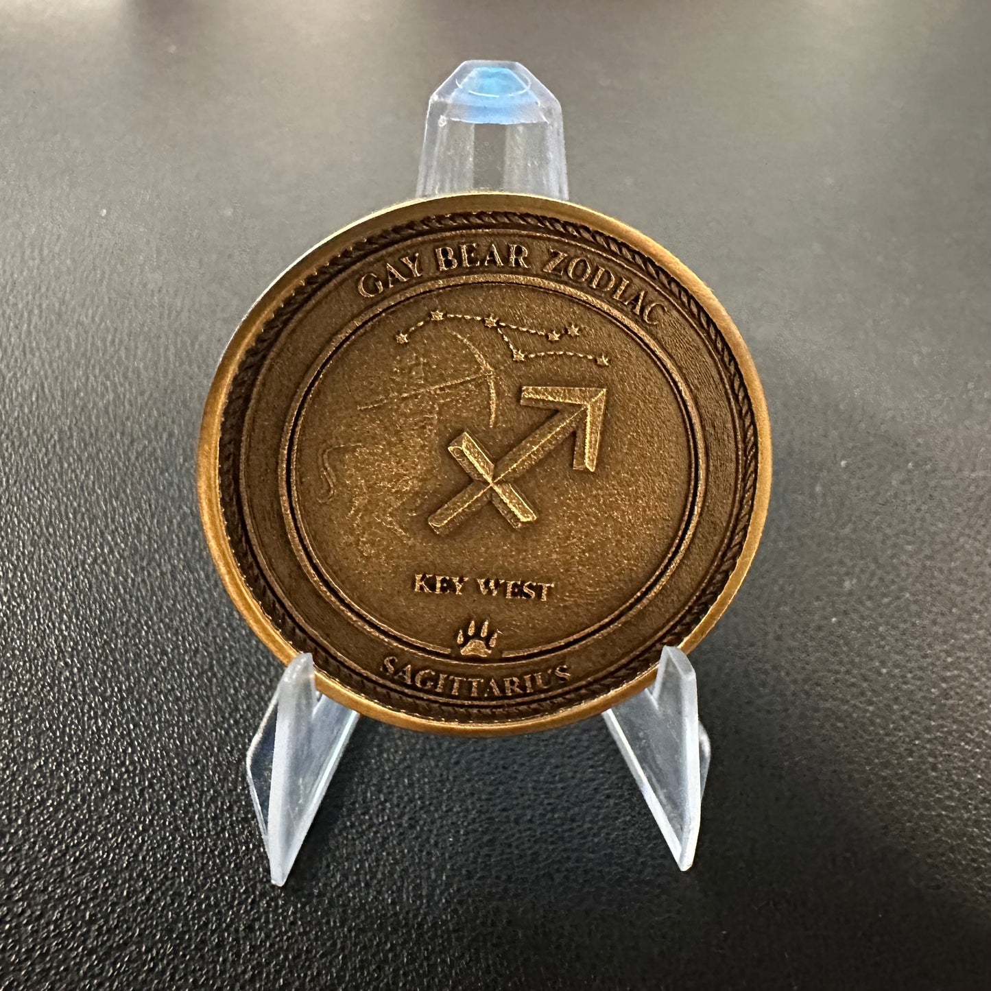 GAY BEAR ZODIAC - CHALLENGE COIN - SAGITTARIUS
