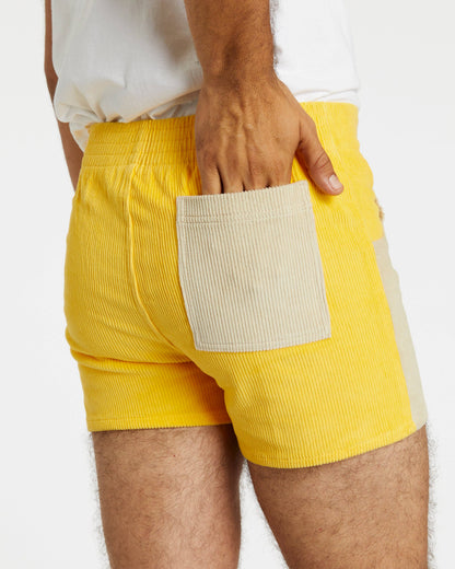 HAMMIES MEN'S SHORTS - YELLOW/SAND