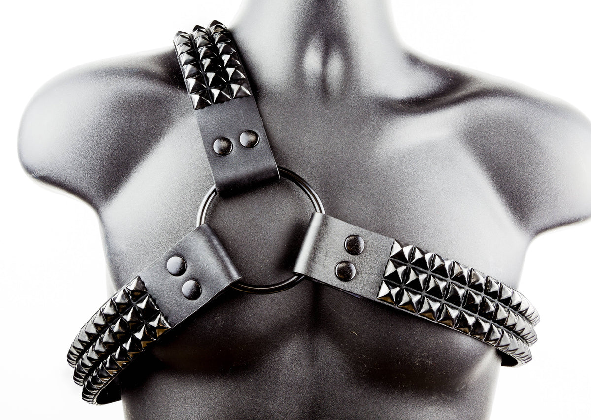 FUNK PLUS 3 ROW PYRAMID 3 STRAP HARNESS - BLACK