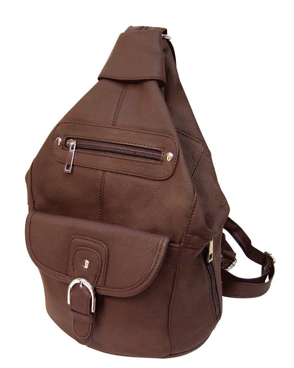 ROMA LEATHERS COWHIDE LEATHER BACK PACK
