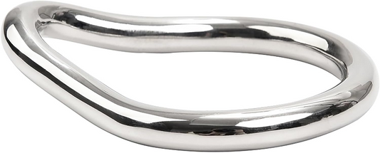 GRAFFITTI - DOUBLE CURVE RING STAINLESS STEEL - SILVER