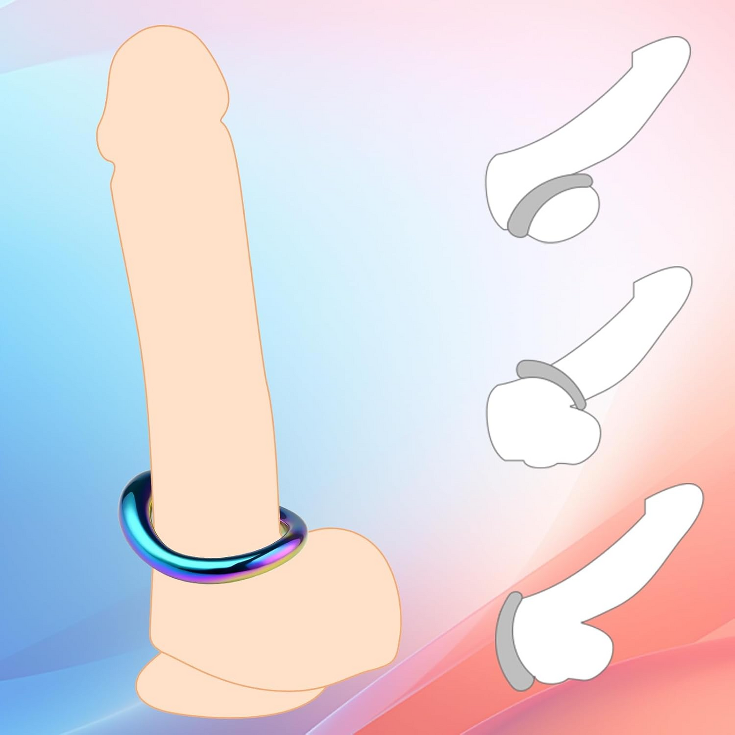 GRAFFITTI - ARC RING STAINLESS - RAINBOW