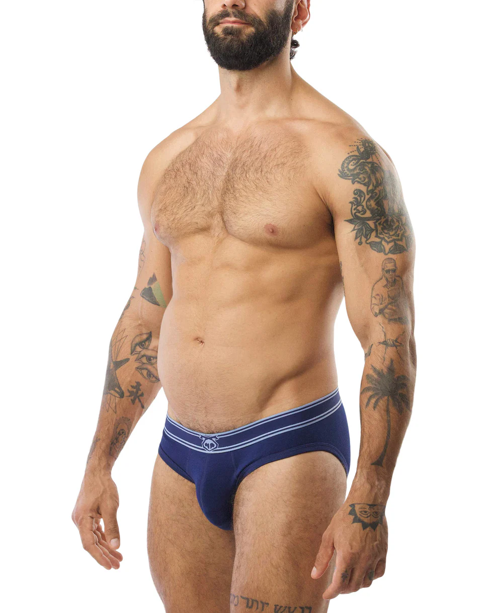 NASTY PIG CORE BIKINI BRIEF - MIDNIGHT NAVY/PERRY BLUE