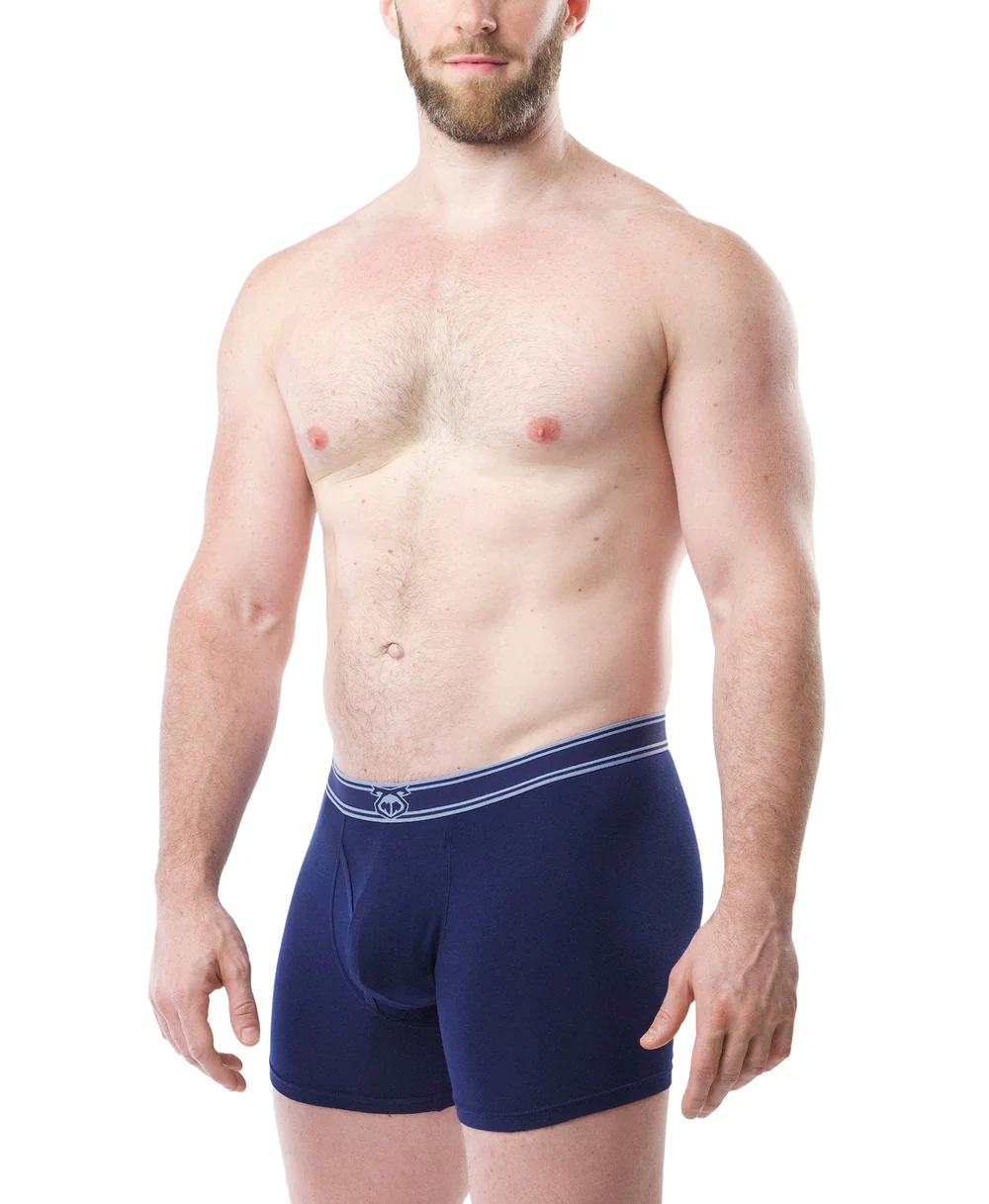 NASTY PIG CORE BOXER BRIEF - MIDNIGHT NAVY/PERRY BLUE