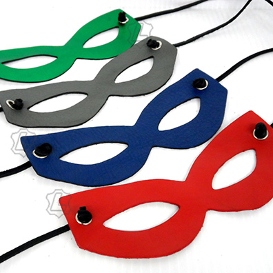 KOOKIE LEATHER CAT MASK - YELLOW