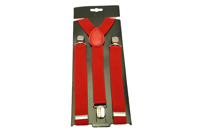 KBW GLOBAL CORP. SUSPENDERS - RED