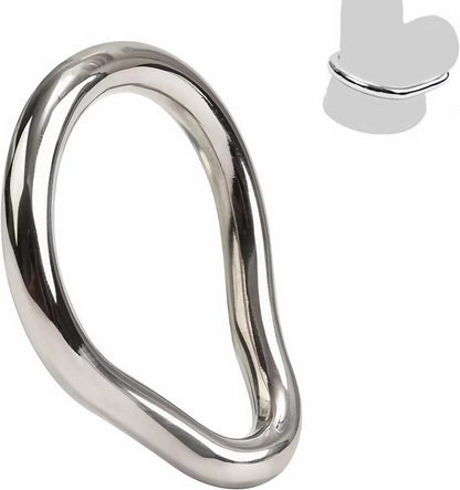 GRAFFITTI - DOUBLE CURVE RING STAINLESS STEEL - SILVER