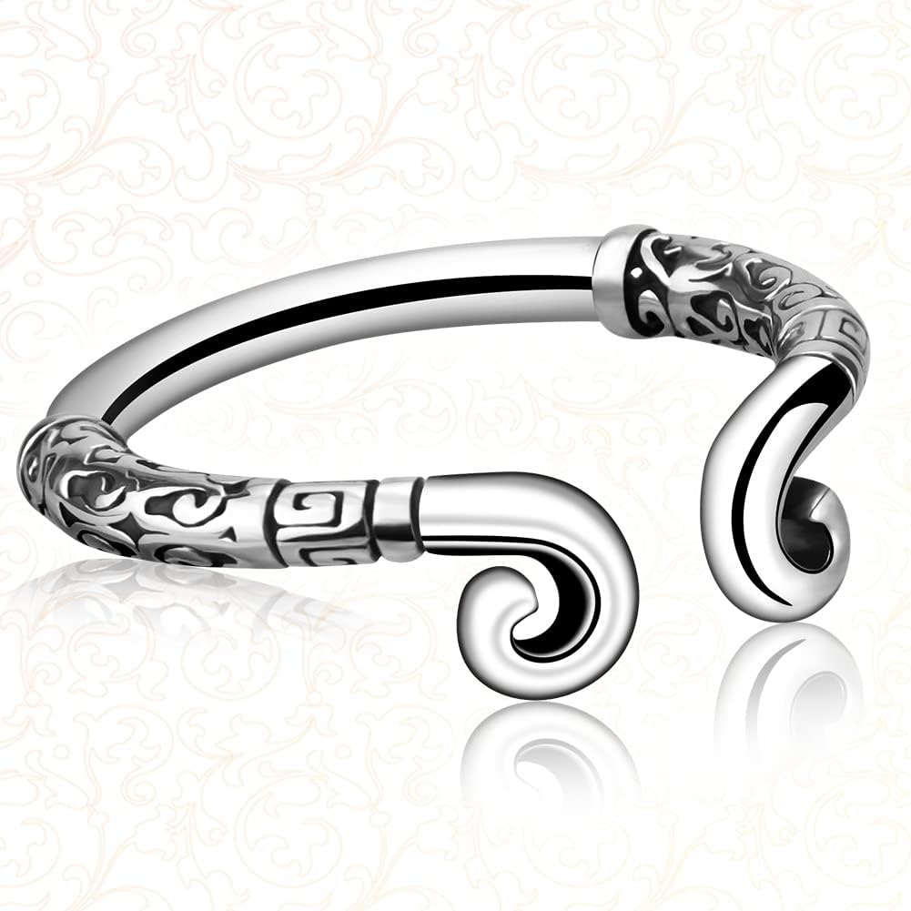 GRAFFITTI - SCROLL GLANS RING STAINLESS STEEL - SILVER