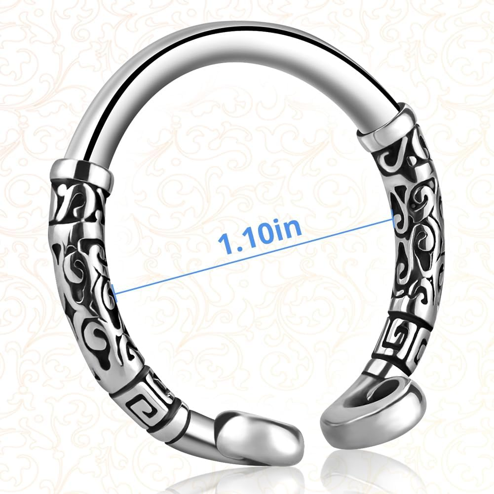 GRAFFITTI - SCROLL GLANS RING STAINLESS STEEL - SILVER