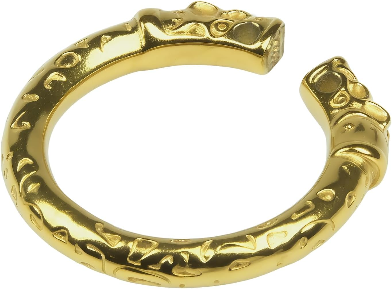 GRAFFITTI - TIGER GLANS RING STAINLESS STEEL - GOLD
