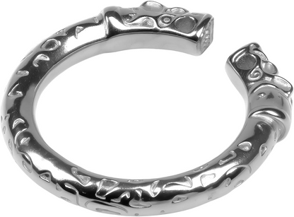 GRAFFITTI - TIGER GLANS RING STAINLESS STEEL - SILVER