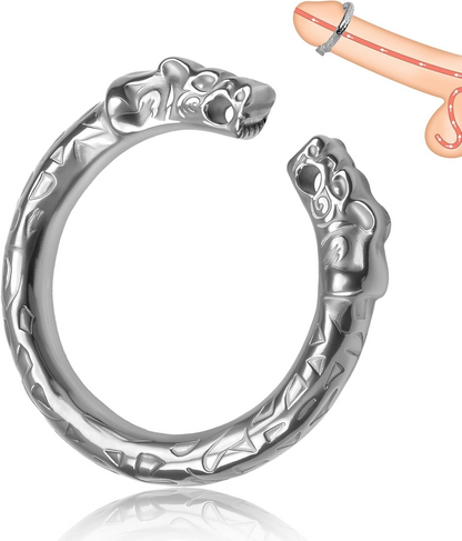 GRAFFITTI - TIGER GLANS RING STAINLESS STEEL - SILVER