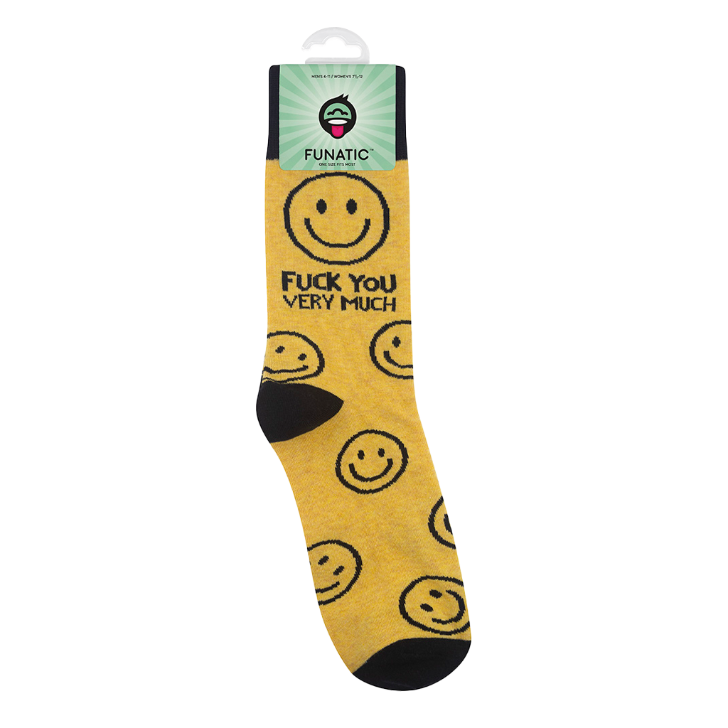 Funatic Fuck You Very Much Socks | Funny