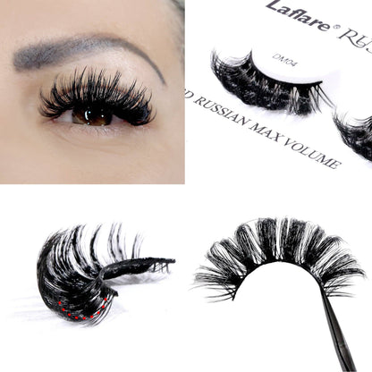 LAFLARE 3D RUSSIAN VOLUME DD CURL HANDMADE LASH