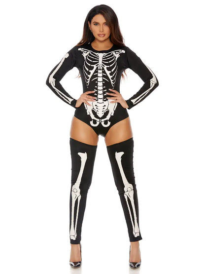 FORPLAY INC. BAD TO THE BONE SEXY SKELETON COSTUME