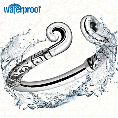 GRAFFITTI - SCROLL GLANS RING STAINLESS STEEL - SILVER