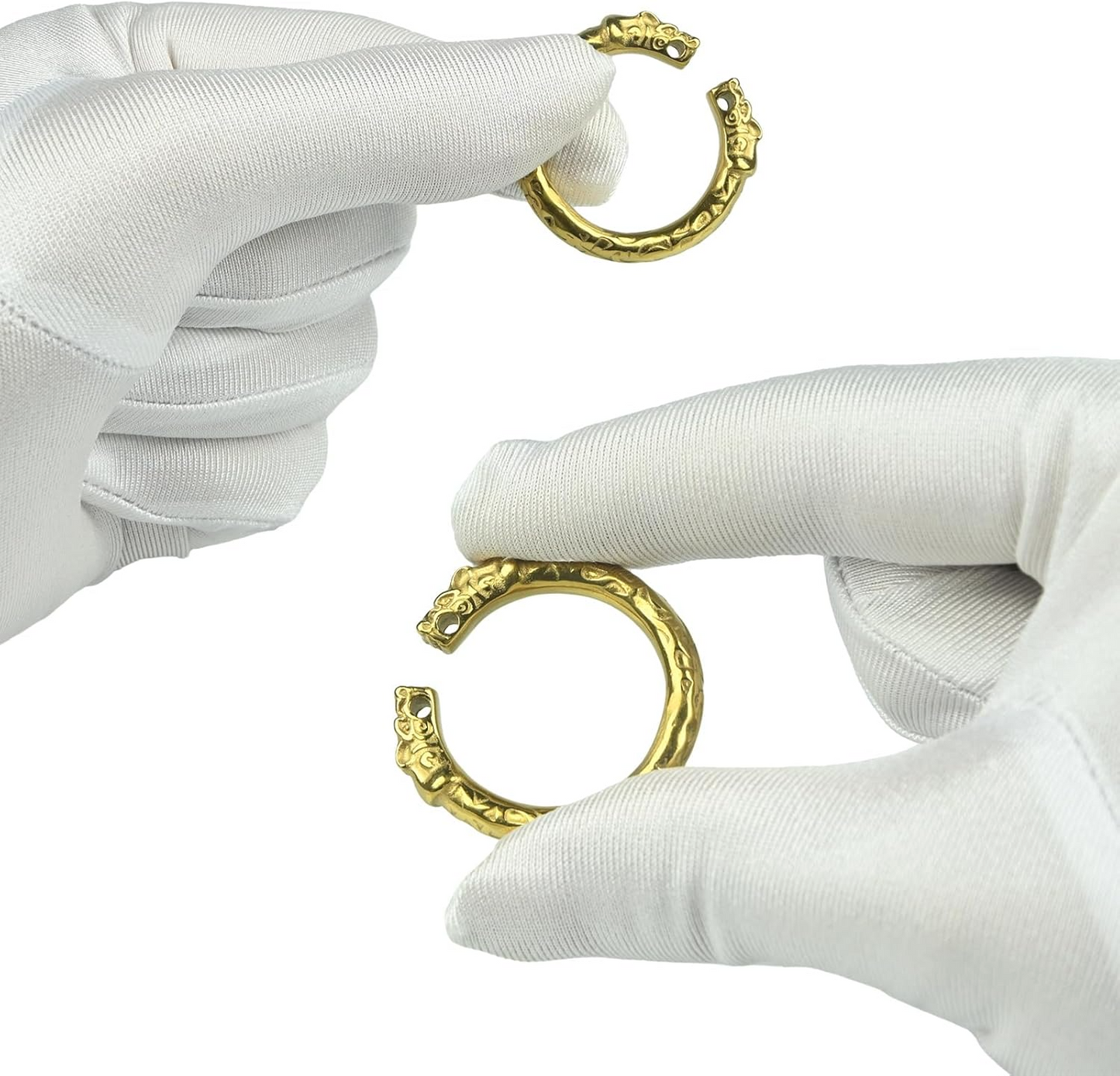 GRAFFITTI - TIGER GLANS RING STAINLESS STEEL - GOLD