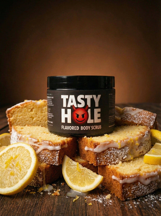 LEATHER DADDY TASTYHOLE™ - LEMON POUND CAKE FLAVORED BODY SCRUB