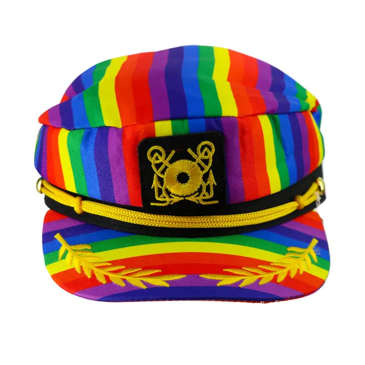 WESTERN FASHIONS RAINBOW CAPTAIN HAT
