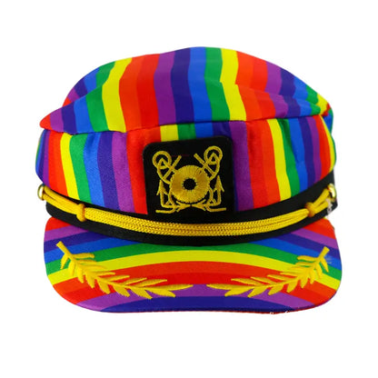 WESTERN FASHIONS RAINBOW CAPTAIN HAT