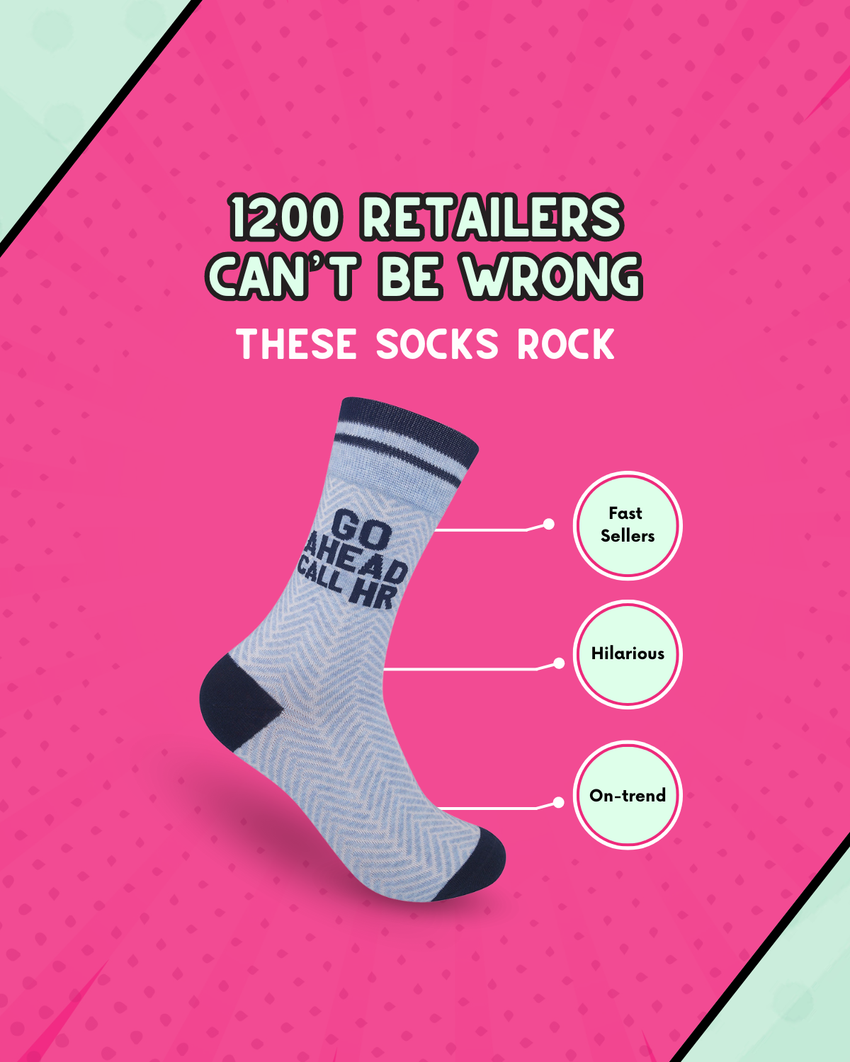 FUNATIC GO AHEAD CALL HR SOCKS