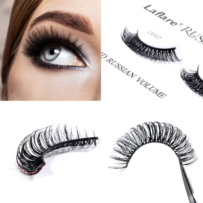 LAFLARE 3D RUSSIAN VOLUME DD CURL HANDMADE LASH