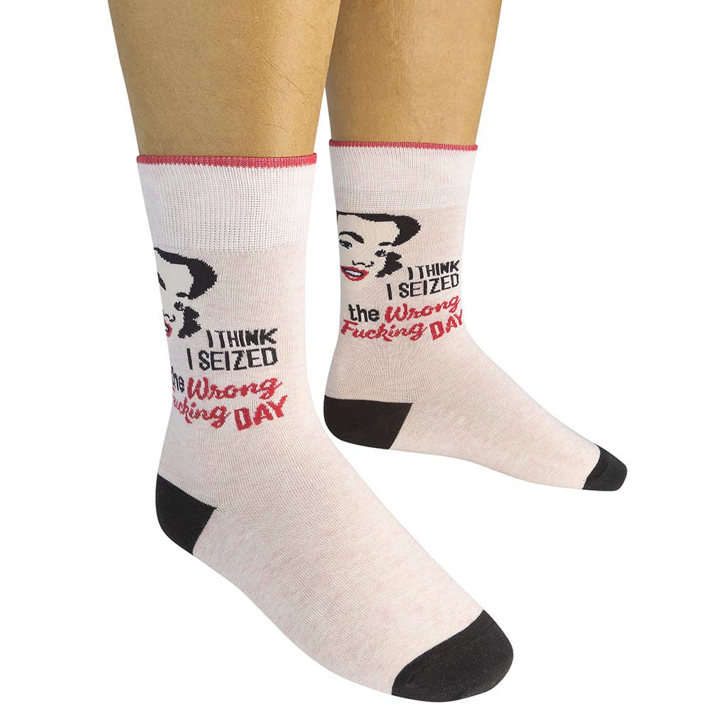 Funatic I Seized The Wrong Fucking Day Socks
