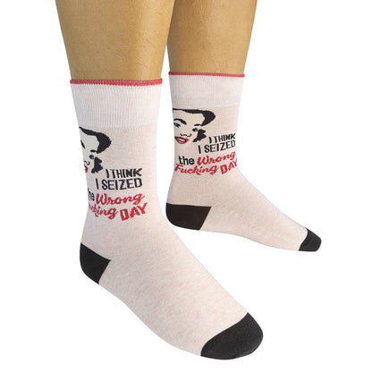 Funatic I Seized The Wrong Fucking Day Socks