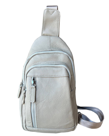 ROMA LEATHERS COWHIDE LEATHER SLING BAG