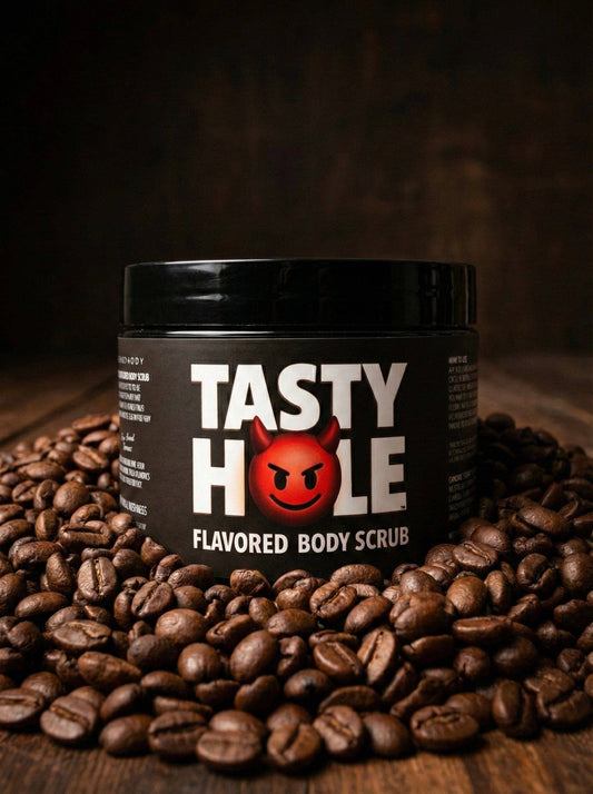 LEATHER DADDY TASTYHOLE™ - HOT VANILLA LATTE FLAVORED BODY SCRUB