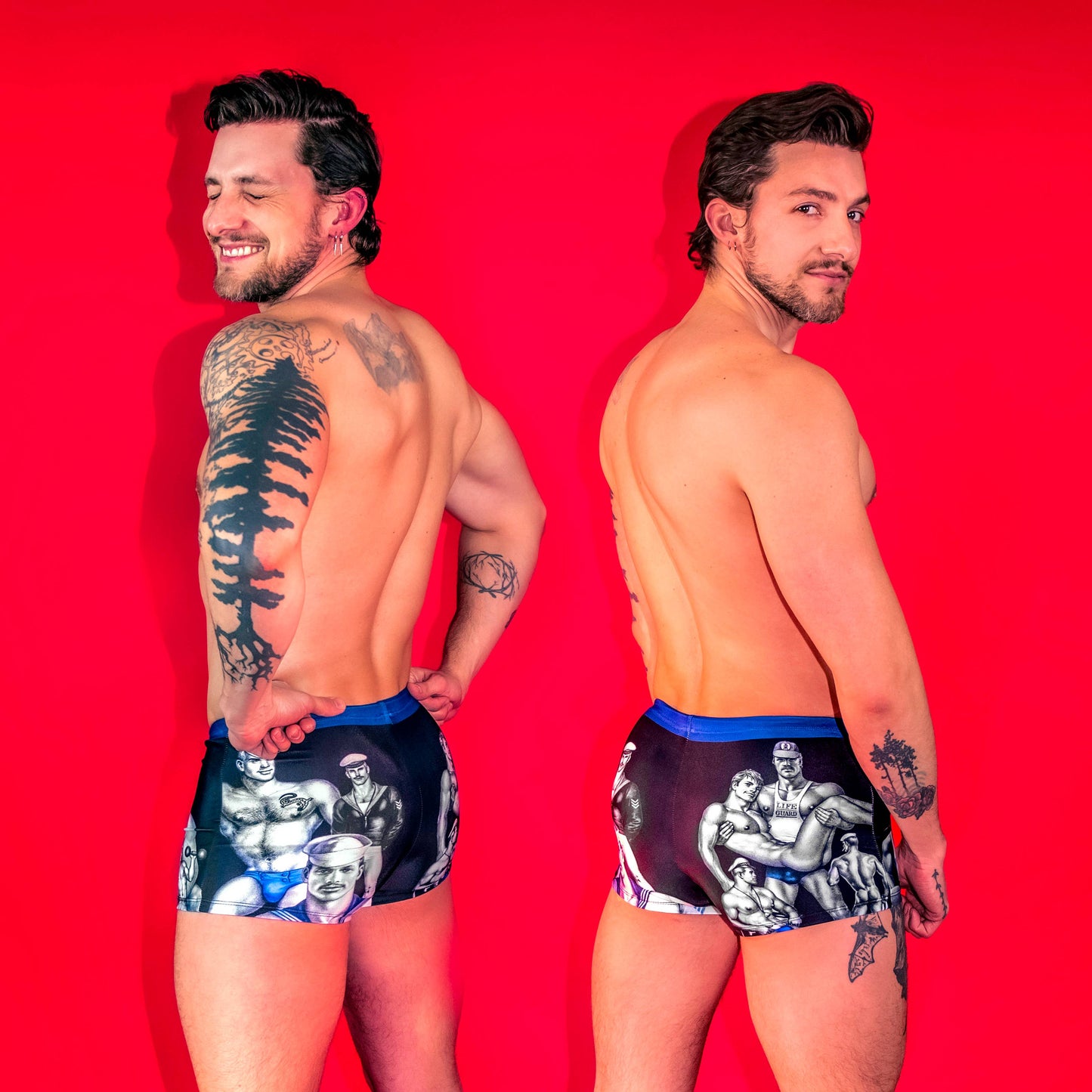 PEACHY KINGS SQUARE CUT TOM OF FINLAND SWIMWEAR