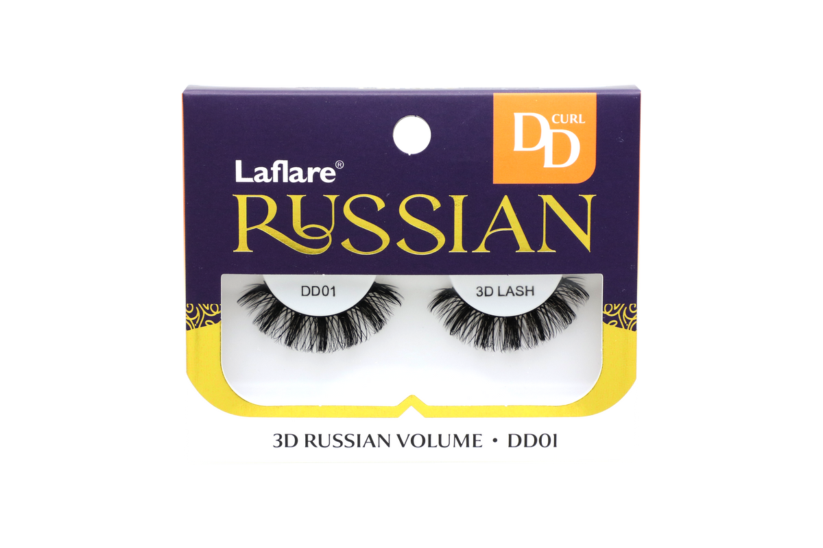 LAFLARE 3D RUSSIAN VOLUME DD CURL HANDMADE LASH