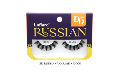 LAFLARE 3D RUSSIAN VOLUME DD CURL HANDMADE LASH