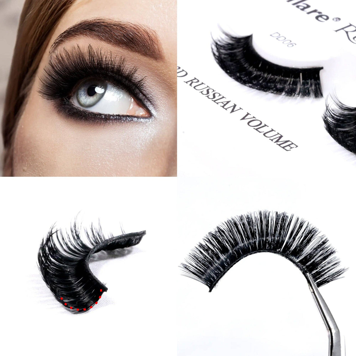 LAFLARE 3D RUSSIAN VOLUME DD CURL HANDMADE LASH