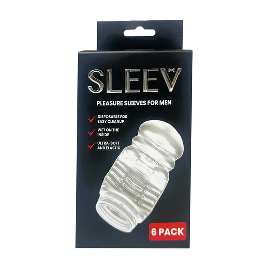 SLEEV DISPOSABLE PLEASURE SLEEVES 6 PACK