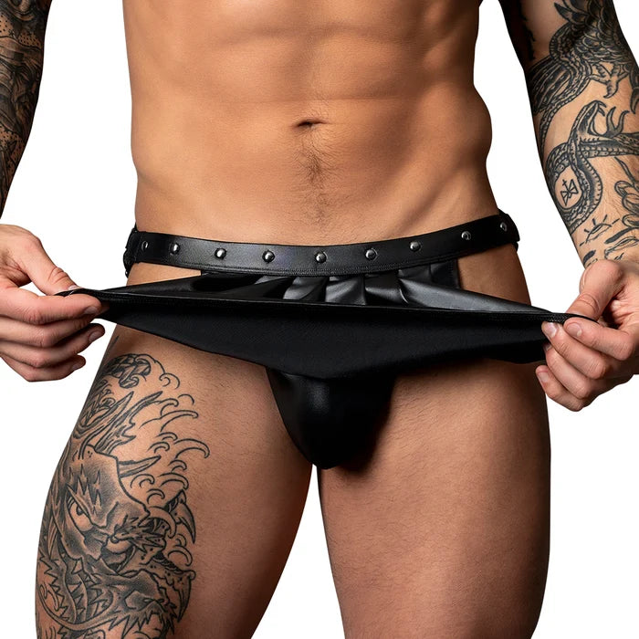 MALE POWER FETISH SPARTACUS JOCKSTRAP - BLACK