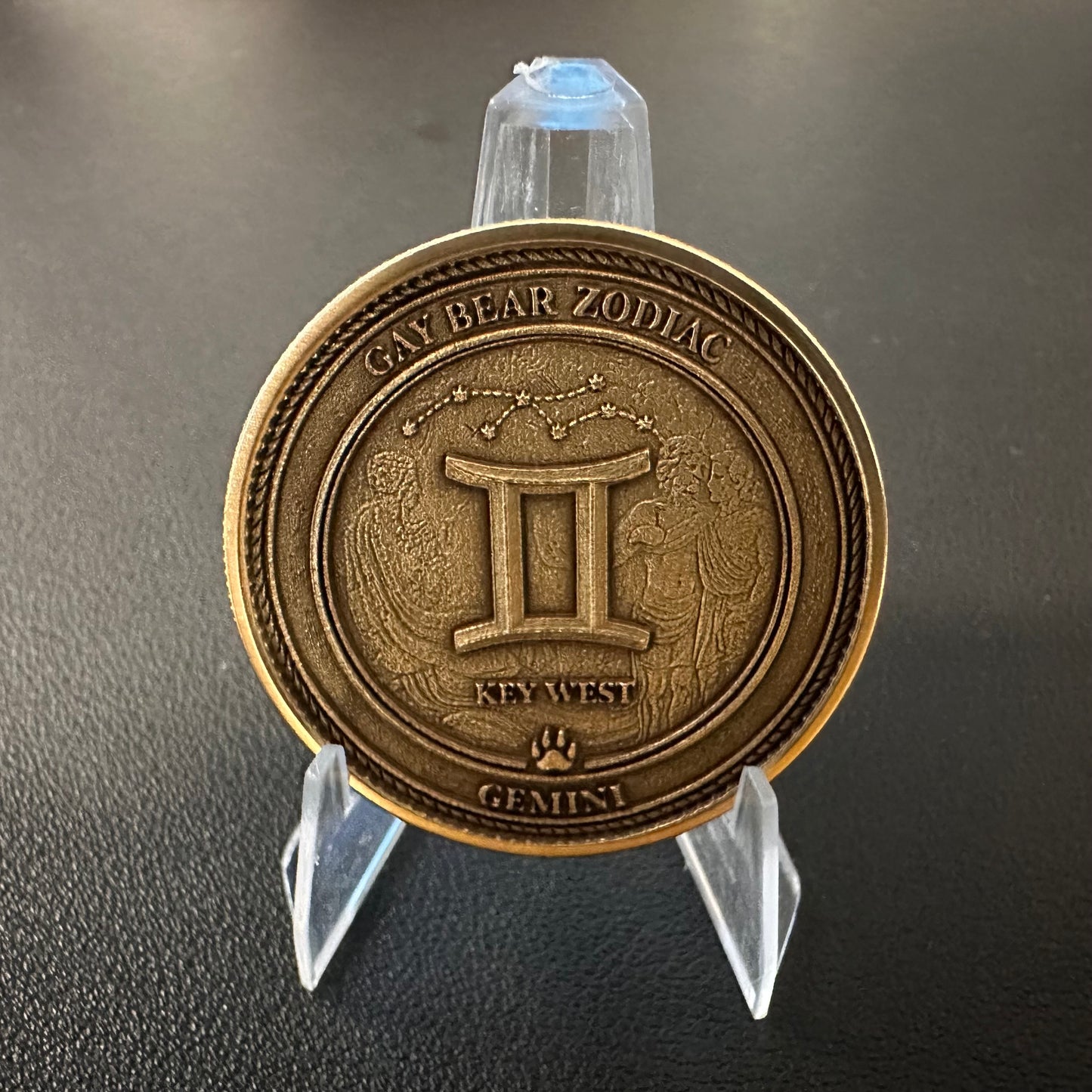 GAY BEAR ZODIAC - CHALLENGE COIN - GEMINI