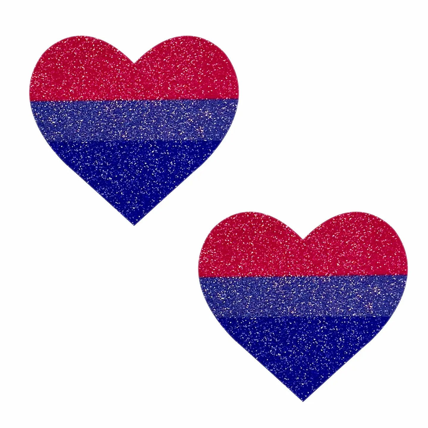 NEVA NUDE BI HEART GLITTER NIPPLE COVER PASTIES