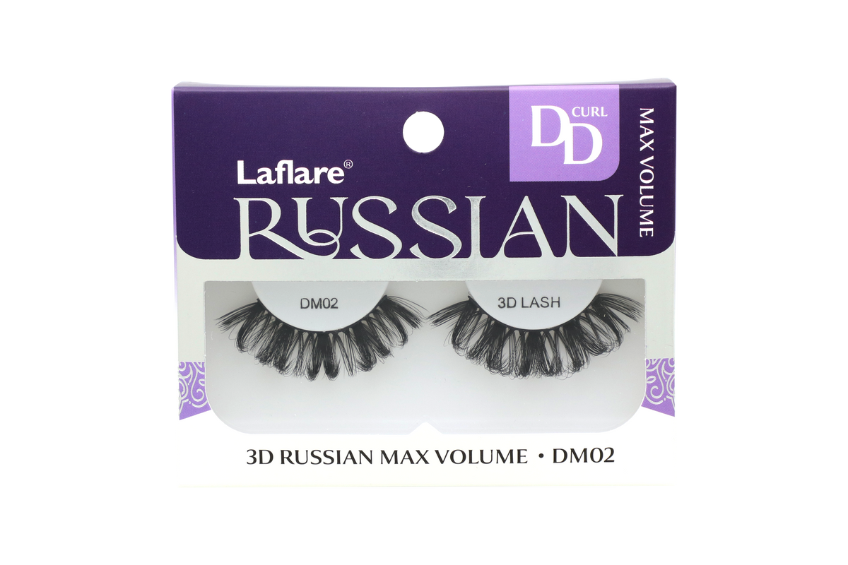 LAFLARE 3D RUSSIAN VOLUME DD CURL HANDMADE LASH