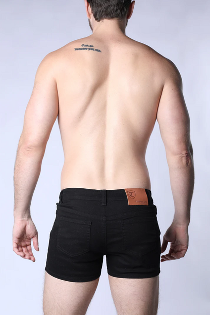 TIMOTEO AMALFI TWILL STRETCH SHORT - BLACK