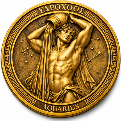 GAY ZODIAC - CHALLENGE COIN - AQUARIUS
