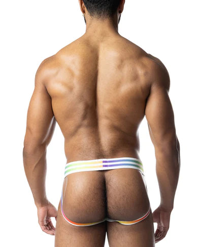 NASTY PIG AURA PRIDE PRIDE JOCK STRAP - WHITE