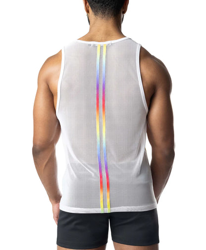 NASTY PIG AURA PRIDE TANK TOP - WHITE