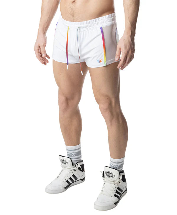 NASTY PIG AURA PRIDE TRUNK SHORT - WHITE